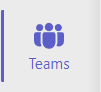 Screenshot of teams icon in sidebar