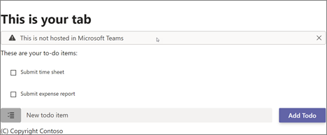 Screenshot of the update tab page in the default theme