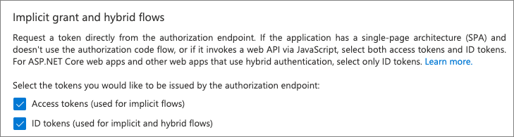 Screenshot of the app's authentication settings.