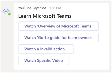 Screenshot of the Specific Video button in the Hero card.