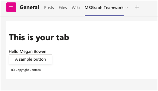 Screenshot installing a new tab, step 5.